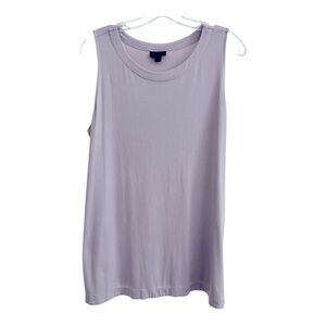 J Jill Wearever Lavender Tint Sleeveless Tunic Top size L